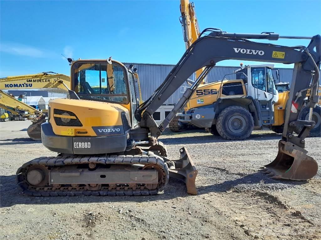 Volvo ECR88 Mini ekskavatörler, 7 tona dek
