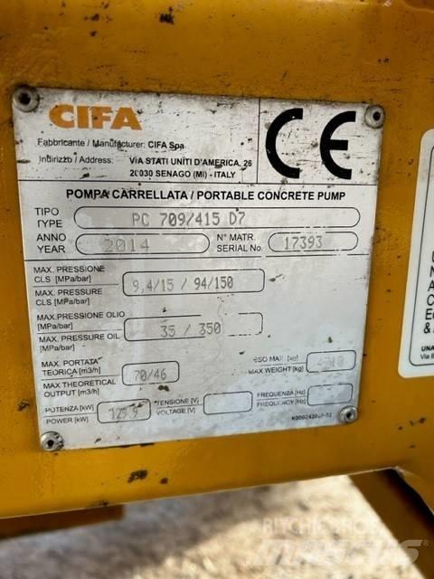 Cifa PC 709 / 415 D7 Beton pompaları