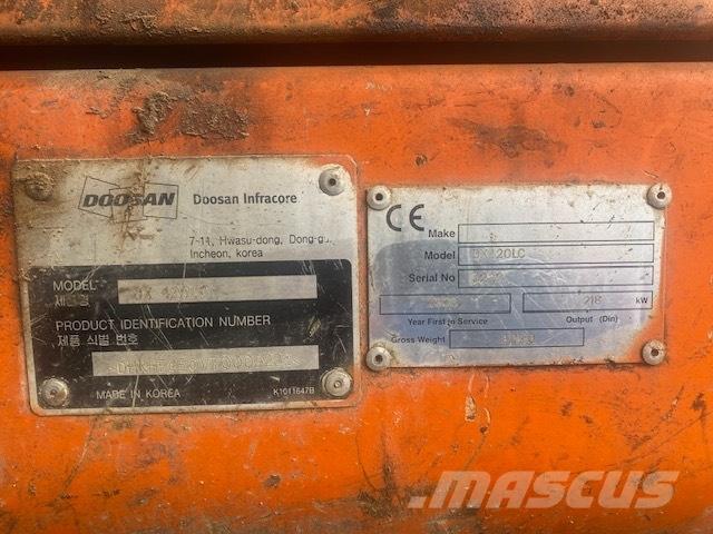 Doosan DX 420 LC Paletli ekskavatörler