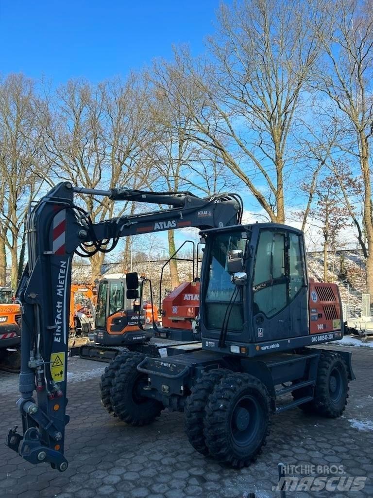 Atlas 140W-BLUE Lastik tekerli ekskavatörler