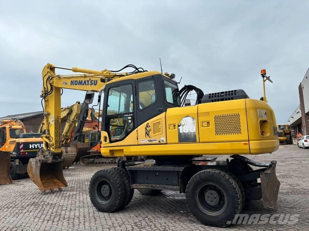 Komatsu PW 180-7 Lastik tekerli ekskavatörler