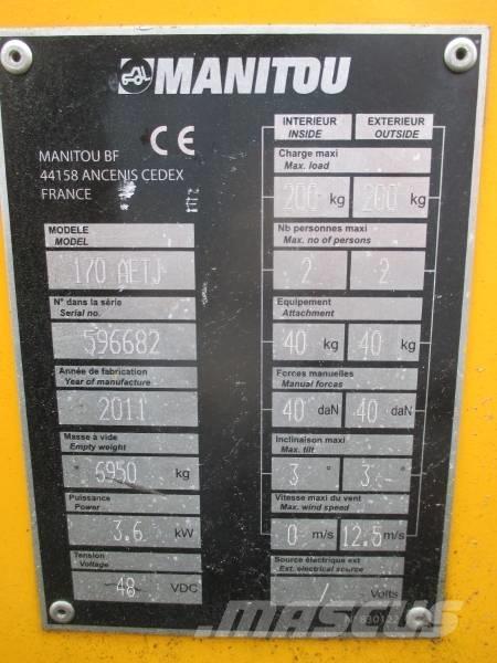 Manitou 170AETJ Körüklü personel platformları