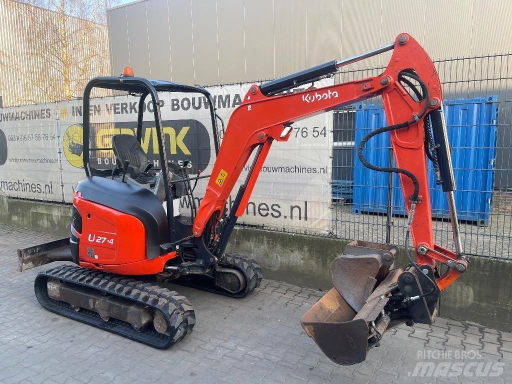 Kubota U 27-4 Mini ekskavatörler, 7 tona dek