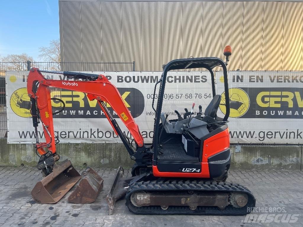 Kubota U 27-4 Mini ekskavatörler, 7 tona dek