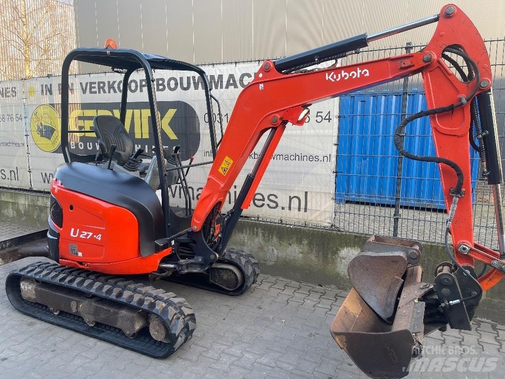 Kubota U 27-4 Mini ekskavatörler, 7 tona dek