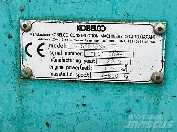 Kobelco SK235 SR Özel ekskavatörler