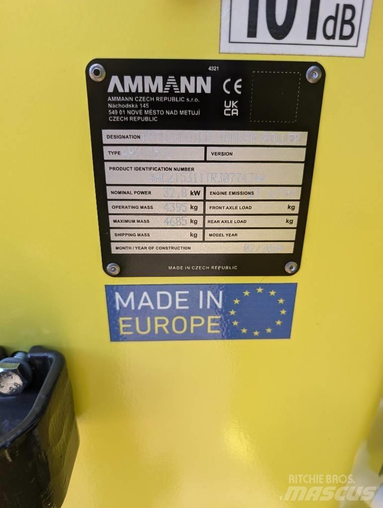 Ammann ARX45-2 Çift tamburlu silindirler