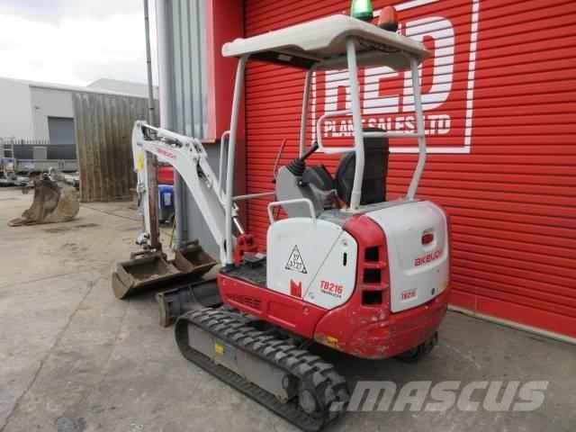 Takeuchi TB 216 Mini ekskavatörler, 7 tona dek