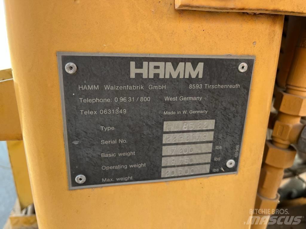 Hamm HD 85 Çift tamburlu silindirler