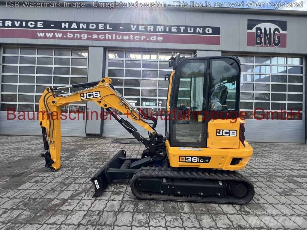 JCB 36C -werkneu- Mini ekskavatörler, 7 tona dek