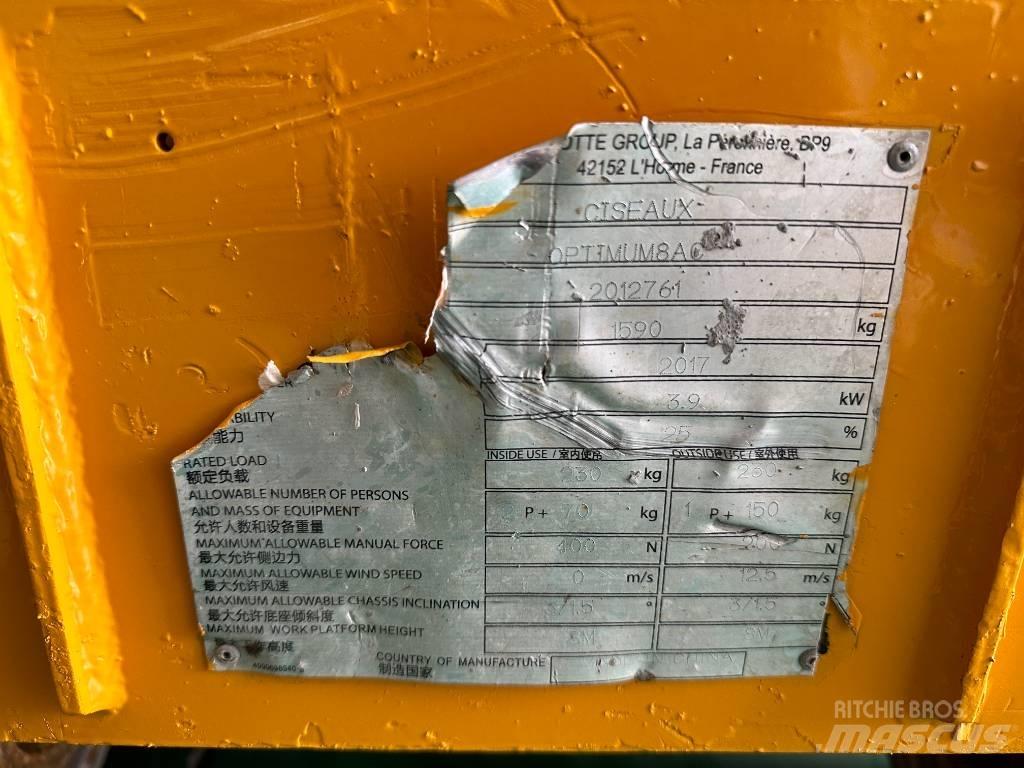 Haulotte OPTIMUM 8 Makasli platformlar