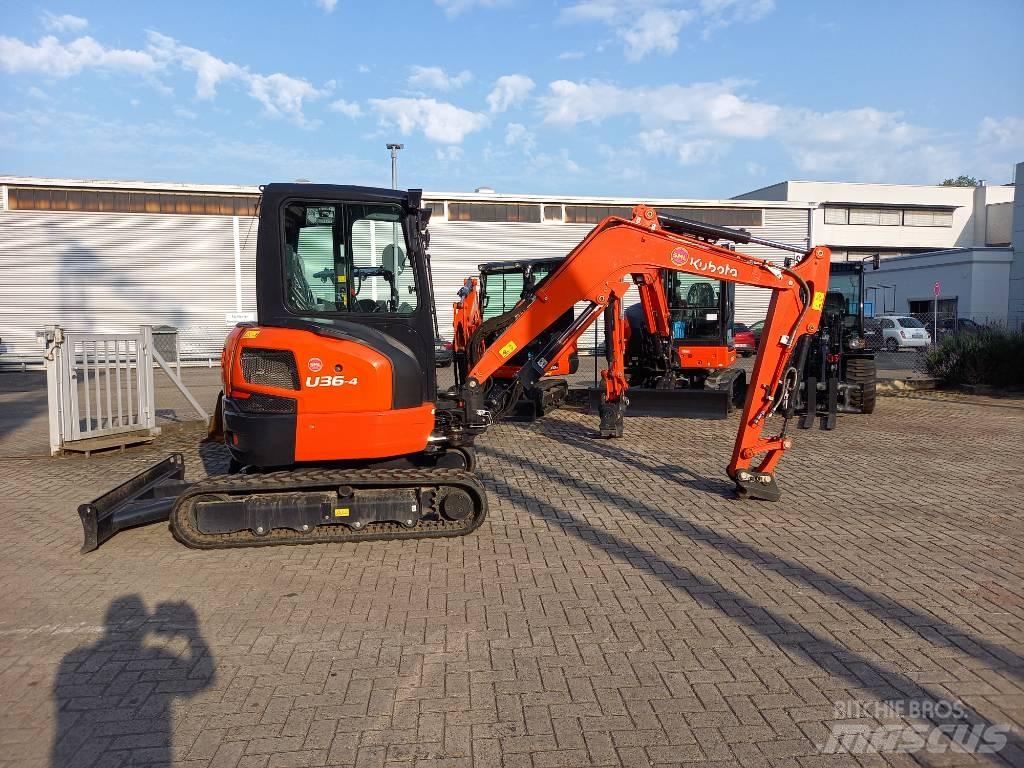 Kubota U36-4GL Mini ekskavatörler, 7 tona dek