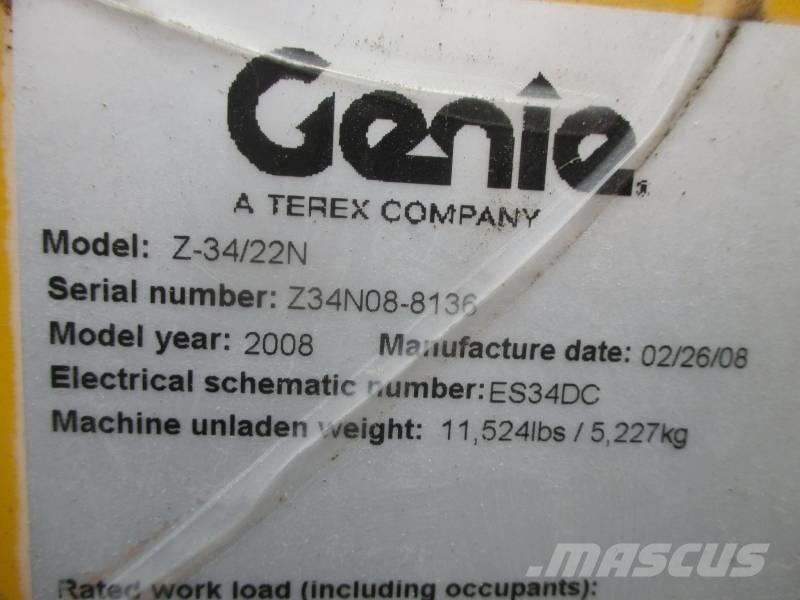 Genie Z 34/22 N Körüklü personel platformları