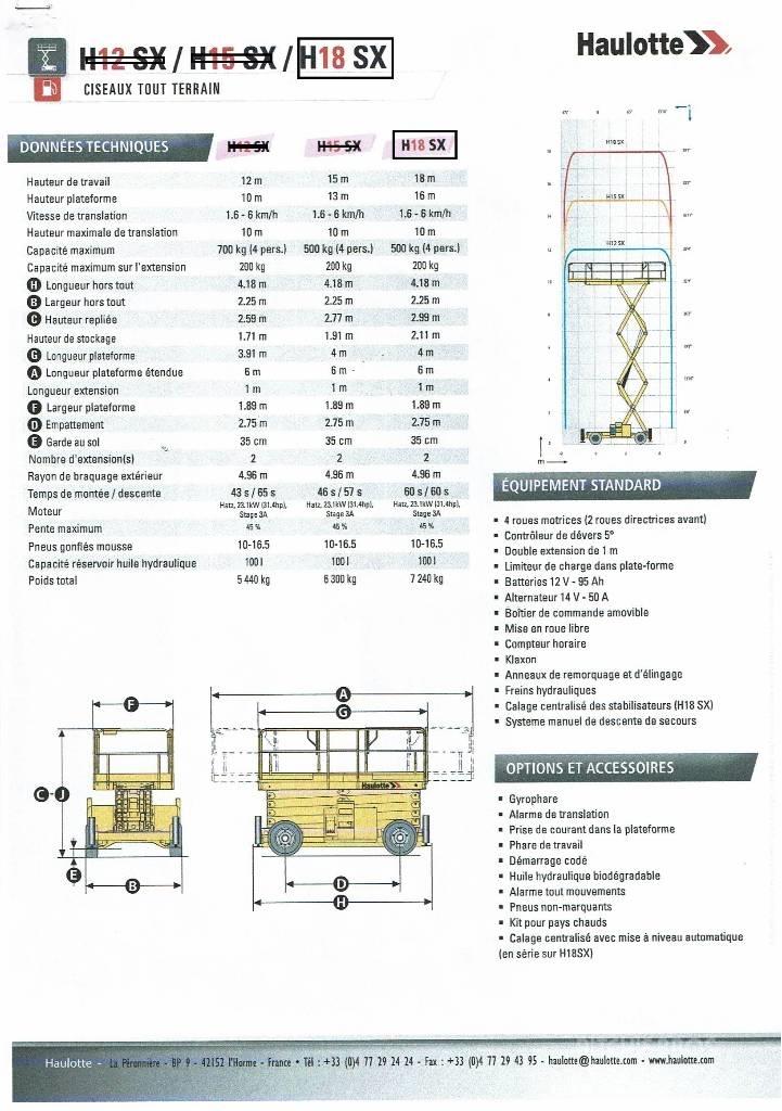 Haulotte H 18 SX Makasli platformlar