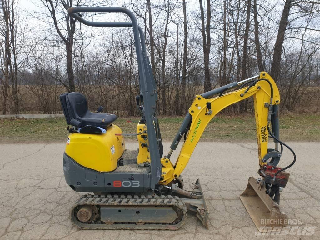Wacker Neuson 803 Mini ekskavatörler, 7 tona dek