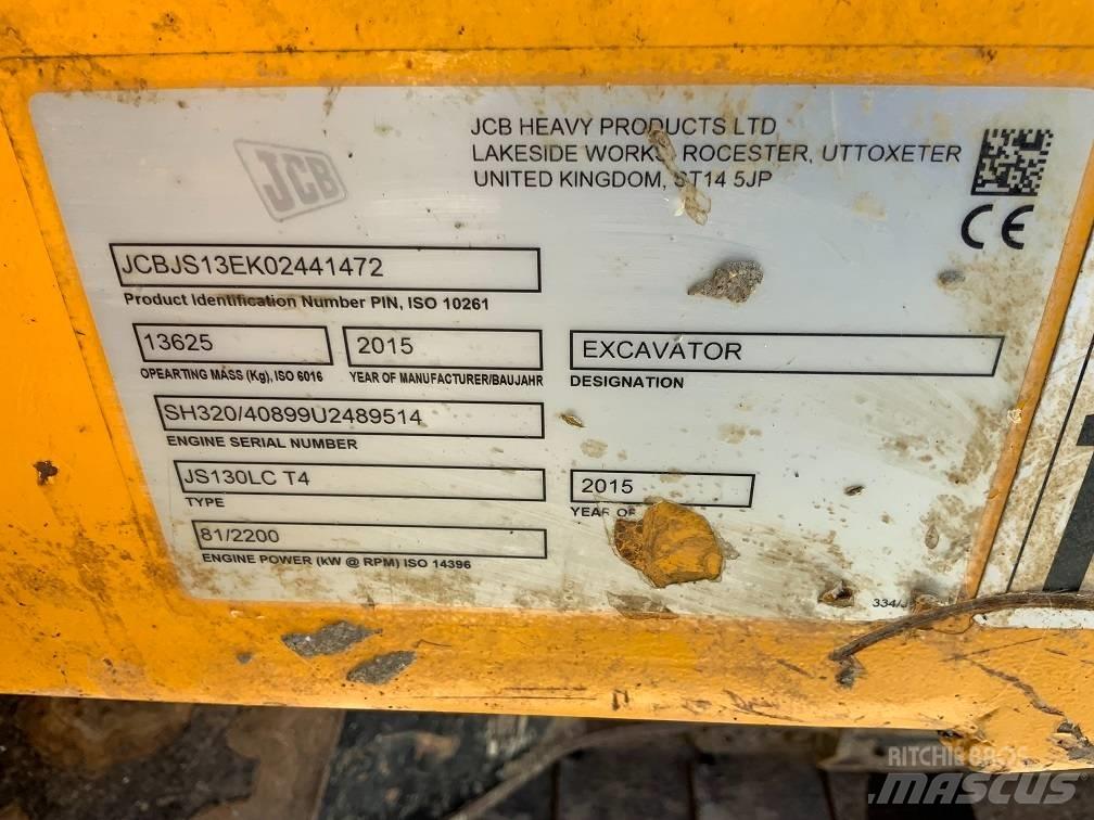 JCB JS 130 LC Paletli ekskavatörler