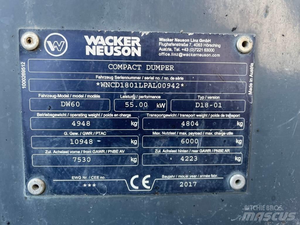 Wacker Neuson DW60 Belden kirma kamyonlar