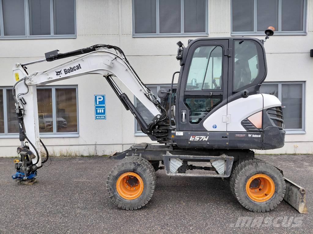 Bobcat E 57 W Lastik tekerli ekskavatörler