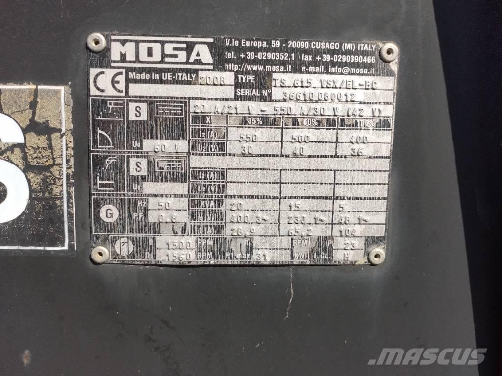 Mosa TS615 - VSX/EL-BC Kaynak makineleri