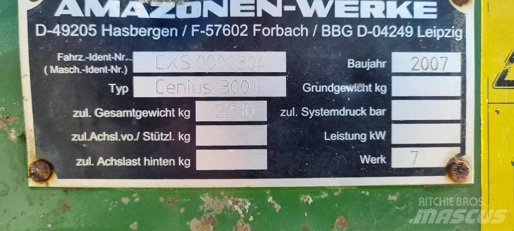 Amazone Cenius 3001 Kültivatörler
