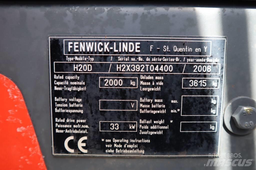 Linde H20D 2000 Kg Dizel forkliftler