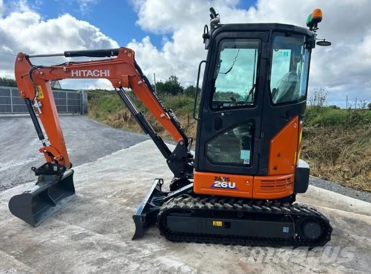 Hitachi Zaxis 26 U Mini ekskavatörler, 7 tona dek