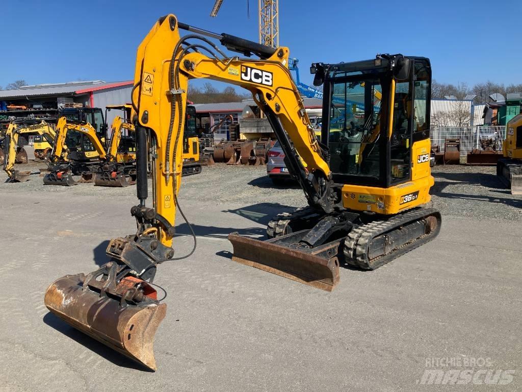 JCB 36 C-1 Mini ekskavatörler, 7 tona dek