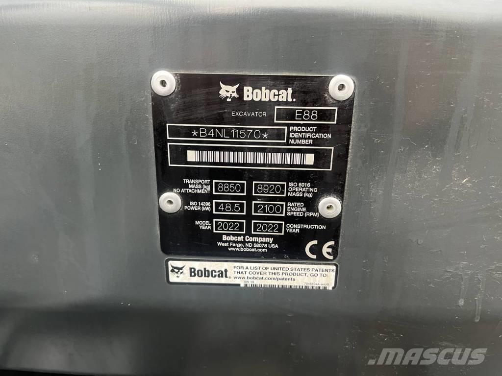Bobcat E88 Paletli ekskavatörler