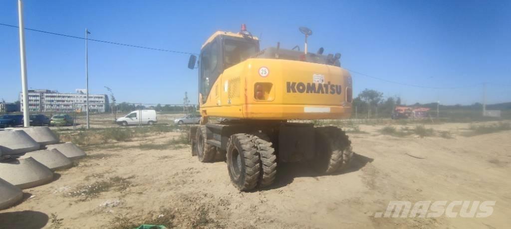 Komatsu PW 140-7 Lastik tekerli ekskavatörler
