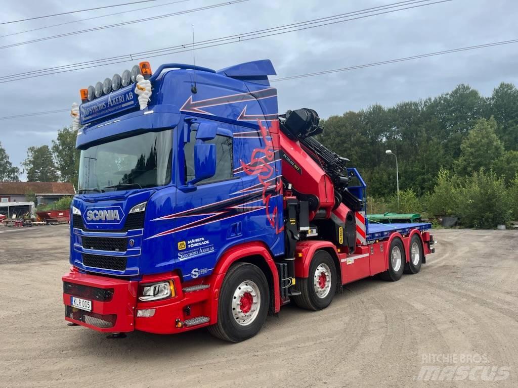 Scania R 560 Araç üzeri vinçler