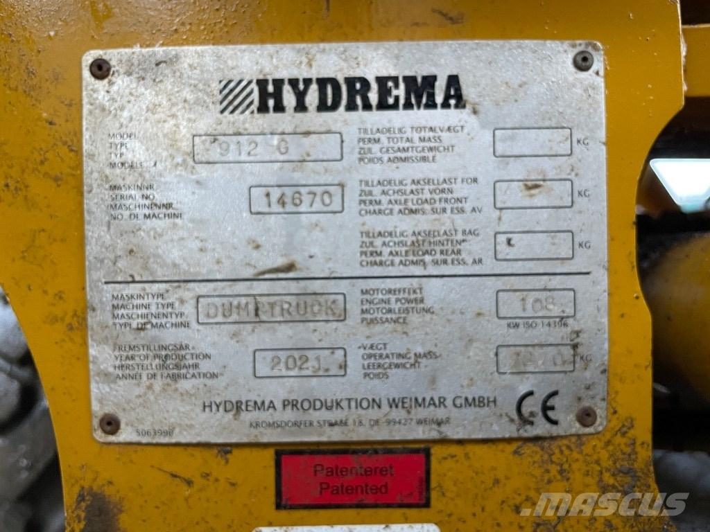 Hydrema 912 G Belden kirma kaya kamyonu