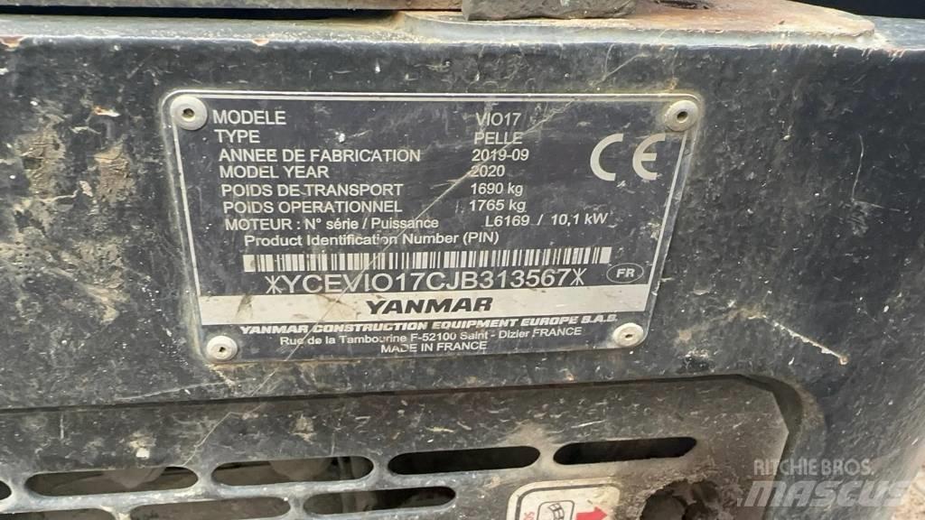 Yanmar Vio 17 Mini ekskavatörler, 7 tona dek