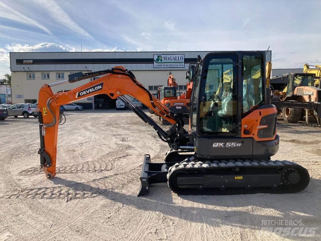 Develon DX 55 R-7 Mini ekskavatörler, 7 tona dek