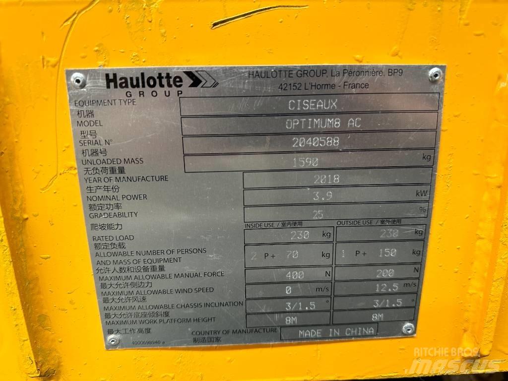 Haulotte OPTIMUM 8 Makasli platformlar