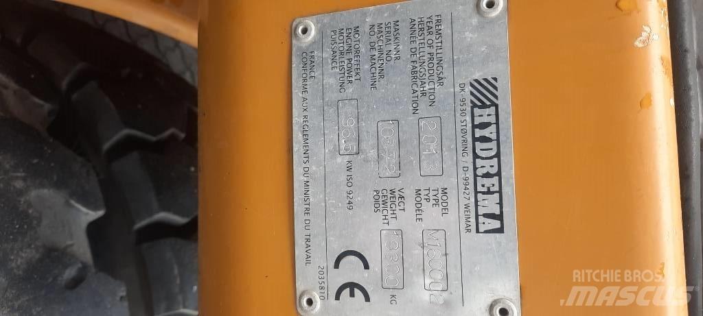 Hydrema M1600C2 Lastik tekerli ekskavatörler