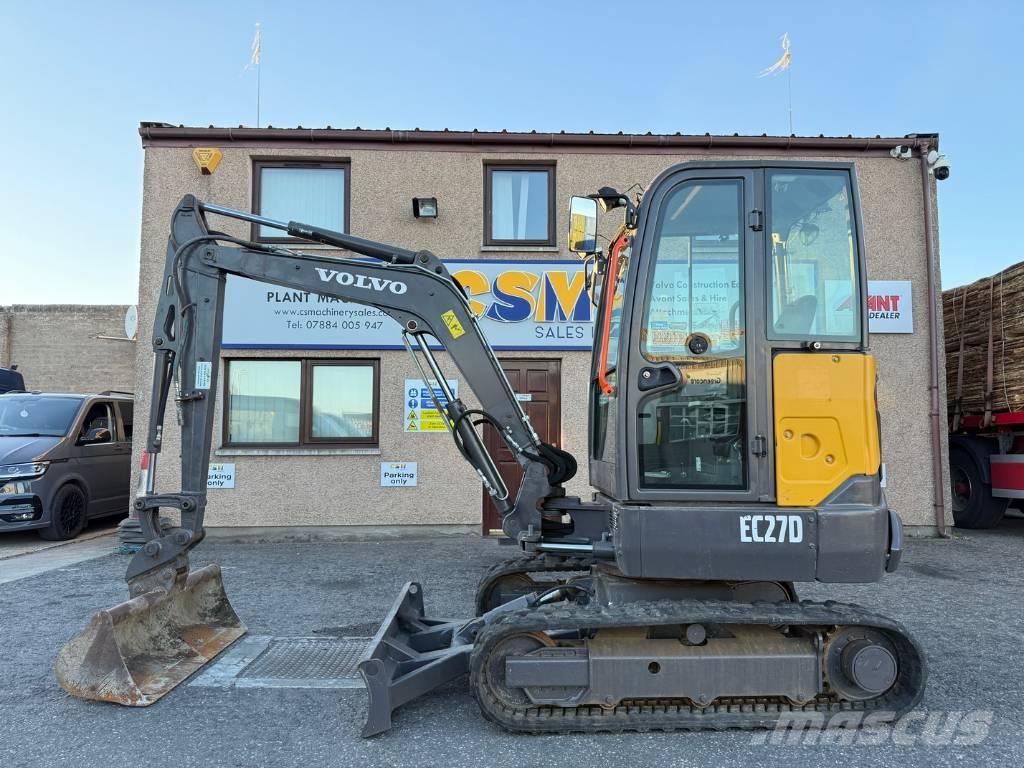 Volvo EC 27 D Mini ekskavatörler, 7 tona dek