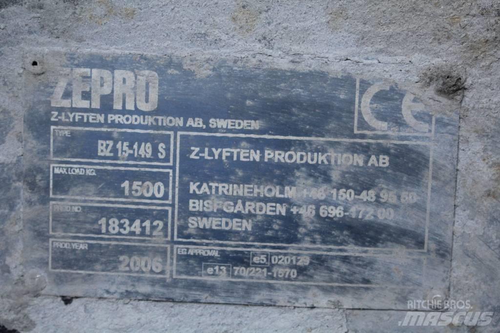  Zepro bakgavellyft Hidrolik