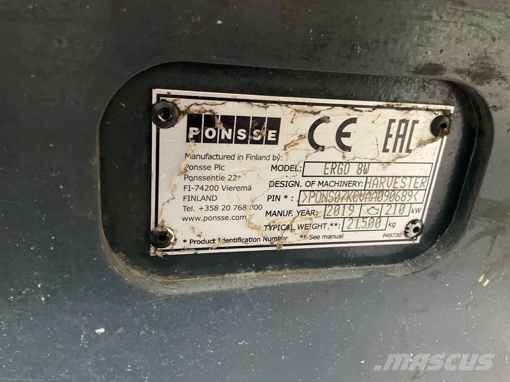 Ponsse ERGO 8W Biçerdöverler