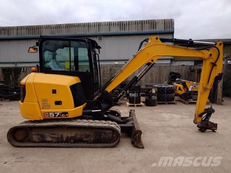 JCB 57 C-1 Mini ekskavatörler, 7 tona dek