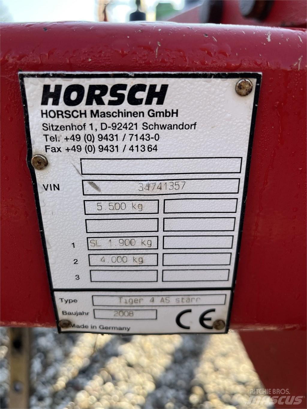 Horsch Tiger 4 AS Tirmiklar