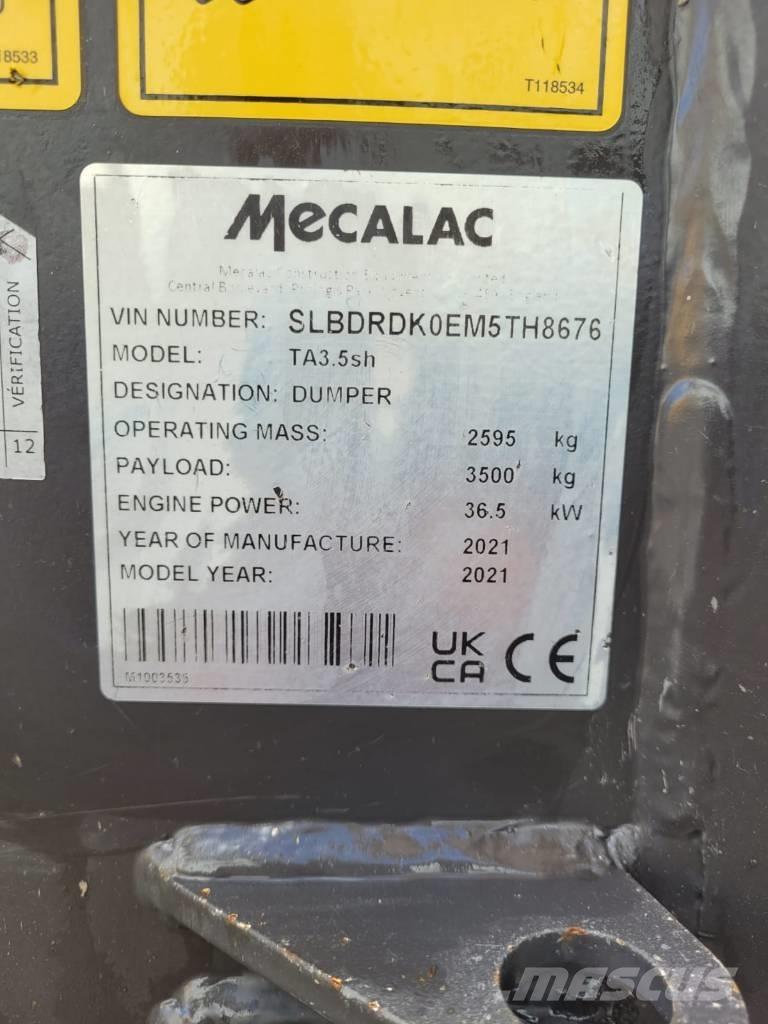 Mecalac TA 3.5 Belden kirma kamyonlar