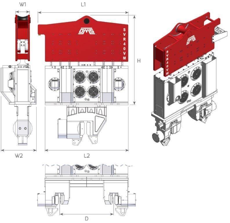  SVR 40VM Titreşimli kazık çakıcıları