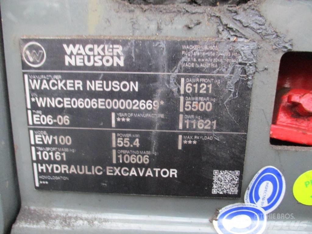 Wacker Neuson EW 100 Lastik tekerli ekskavatörler