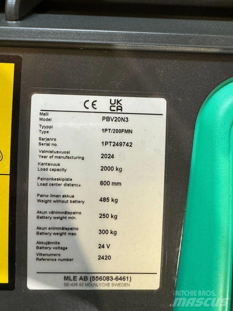 Mitsubishi PBV20N2 Düsük seviye platformu