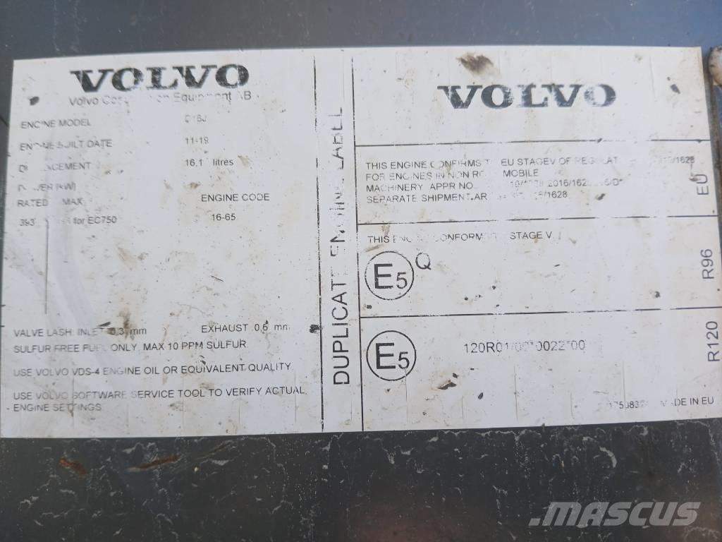 Volvo EC 750 E Paletli ekskavatörler