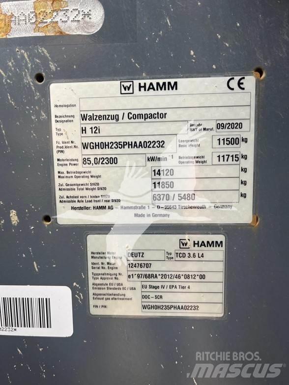 Hamm H12i Tek tamburlu silindirler