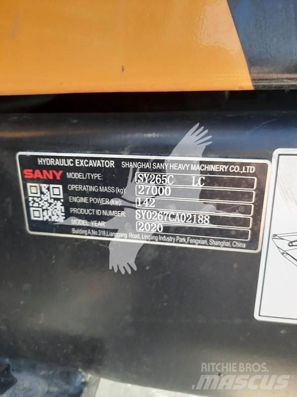 Sany SY265CLR Paletli ekskavatörler