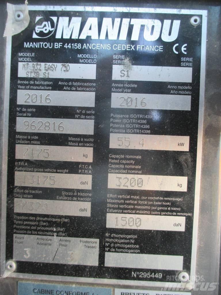 Manitou MT 932 Teleskopik yükleyiciler