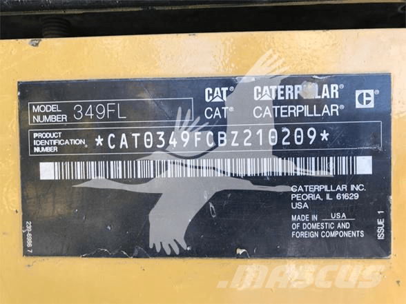 CAT 349FL Paletli ekskavatörler