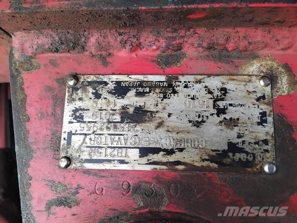 Takeuchi TB 215 R Mini ekskavatörler, 7 tona dek